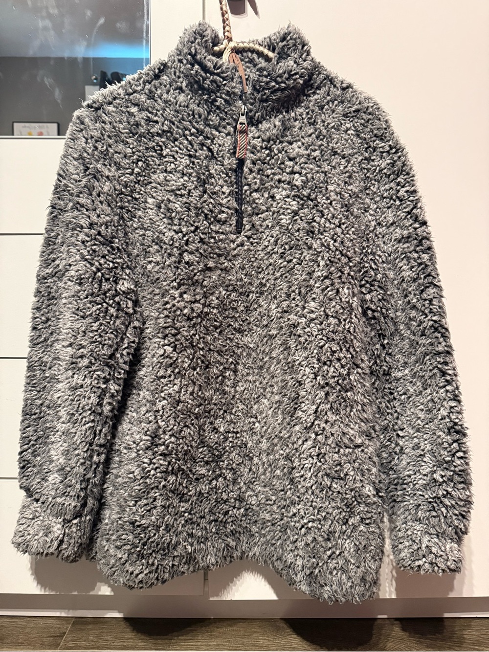 Original Weatherproof Vintage Sherpa Quarter-Zip Pullover Hoodie